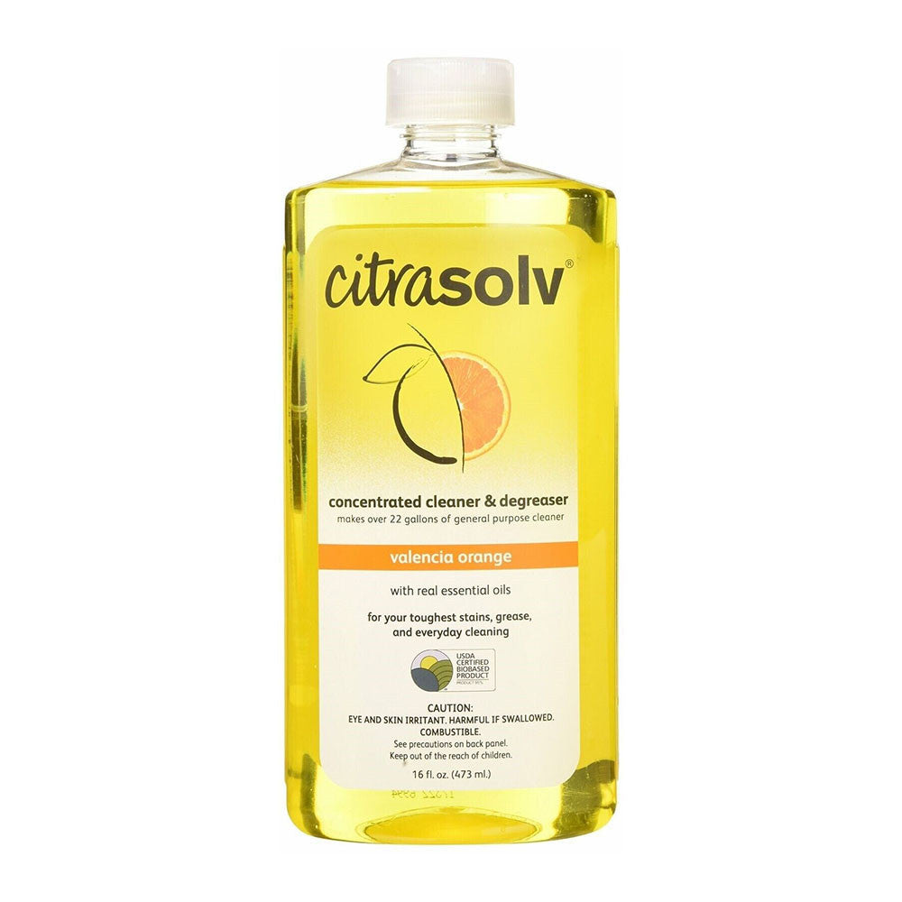 Citra Solv Natural Concentrate Valencia Orange Cleaner And Degreaser, 16 Oz